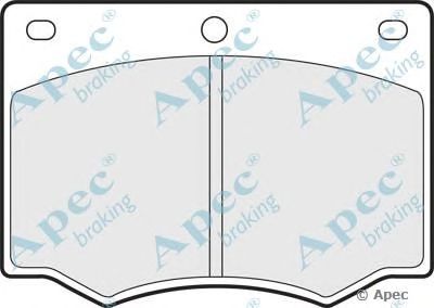 APEC BRAKING pad629 -  Комплект тормозных колодок, дисковый тормоз